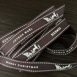 Authentic Hermes Brown ribbon
